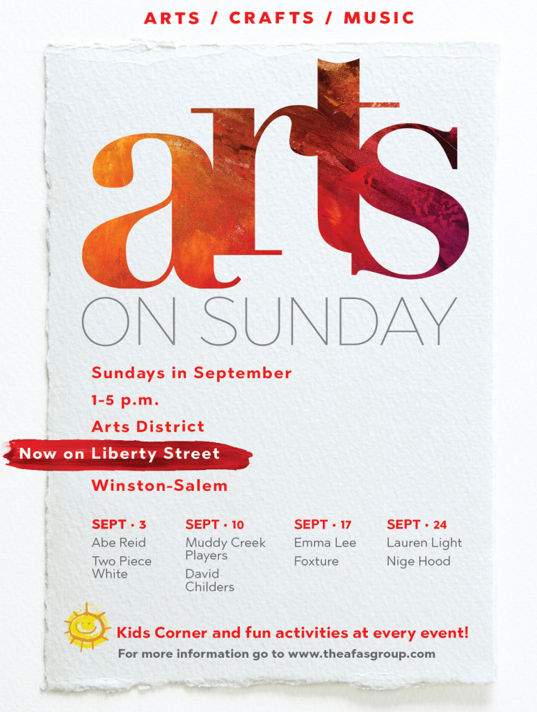 Fall 2017 Arts on Sunday Poster